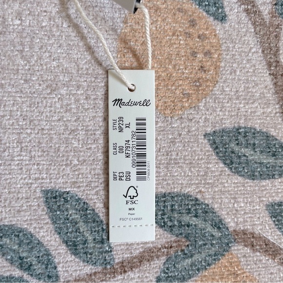 NWT Madewell Gingham Plaid Check Printed Underwire Bikini Top Seersucker XL - Picture 3 of 3